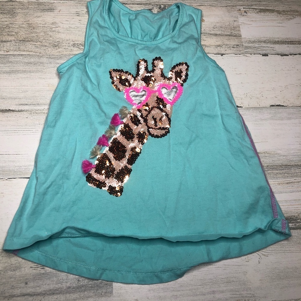 Girls tank top 6x giraffe Maggie & zoe
